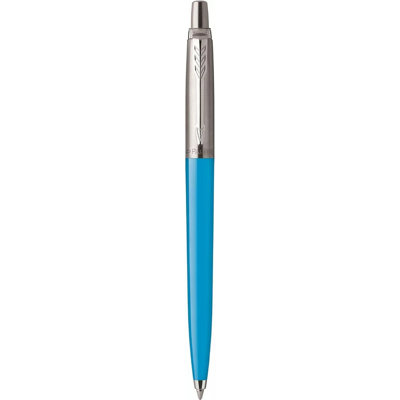 Accessotech Sky Blue Parker Jotter Ballpoint Pen Limited Edition Plastic Barrel Retractable from B&Q