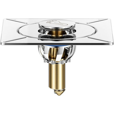 Universal Stainless Steel Floor Drain Filter – Spring-Loaded 2-in-1 Stopper & Debris Catcher For Bathroom Sinks & Showers