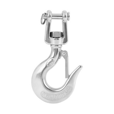 304 Stainless Steel Swivel Lifting Hook with Latch-1000KG Rigging Accessory