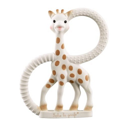  - Sophie La GirafeTeething Ring100% Natural RubberMulti-Textured SurfaceSoothing ReliefEasy GripAge: 0 M +