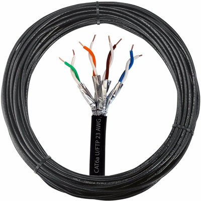 25m (82 ft) - Outdoor Rated CAT6a Shielded Cable Pure Copper 23