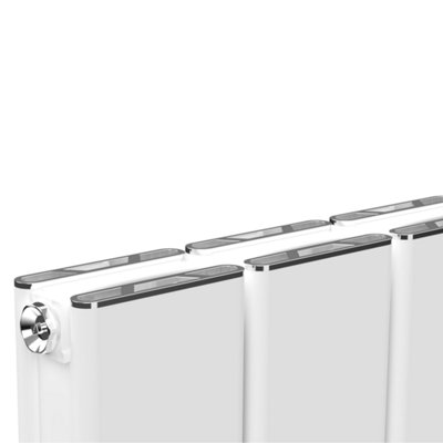 305mm x 1800mm Double Aluminium Panel Radiator in White - Model Lena ...