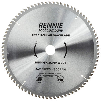 TCT30540T Saxton TCT Cirkelzaagblad 305mm x 30mm boring x 40T compatibel met Bosch Makita Dewalt