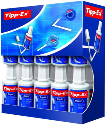 Bic Tipp-Ex Rapid Correction Fluid20 MlBox Of 20 from B&Q