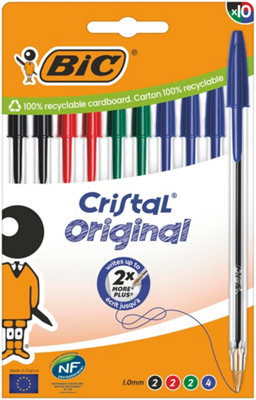 Bic Cristal Ballpoint Pens in Assorted Colours - Multipack of 10 (516354) - Image 10