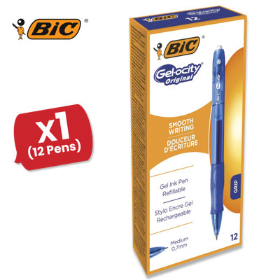 Bic Gel-ocity Original Gel Pen Medium Blue Pack of 12 829158 BC60066 - Image 8
