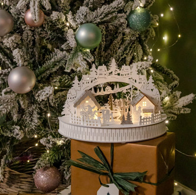 YSMJ Christmas Standing Lighted Decoration, Battery