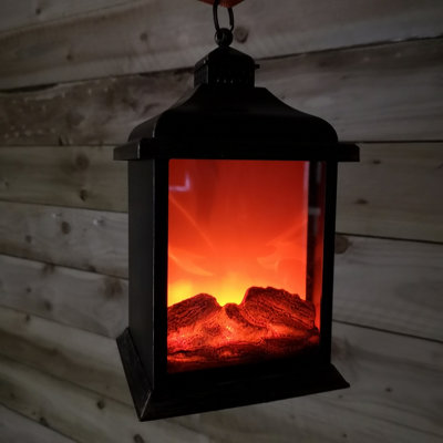 Christmas Eternal Flickering Battery Operated Flame Lantern Light