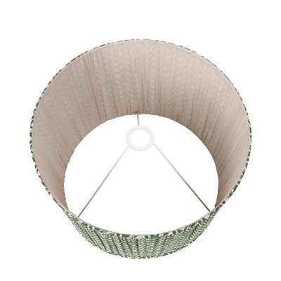30cm Green Chevron Pleat Lampshade For Table Lamp