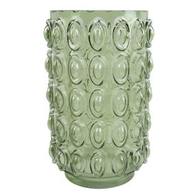 30cm Green Retro Bubble Vase Large