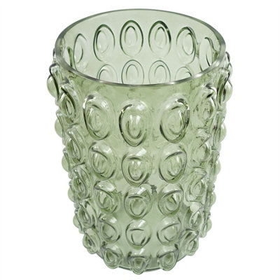 30cm Green Retro Bubble Vase Large