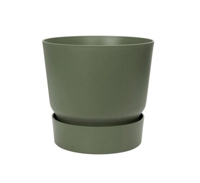 30cm Greenville Recycled Plastic Pot - Green