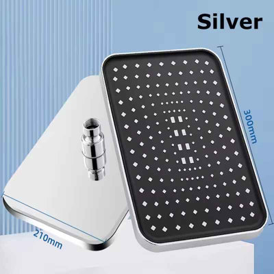 30cm High Pressure Overhead Rain Shower Head , Large Flow, 360 degree ...