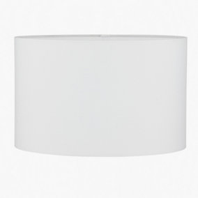 30cm Ivory Oval Poly Cotton Lampshade