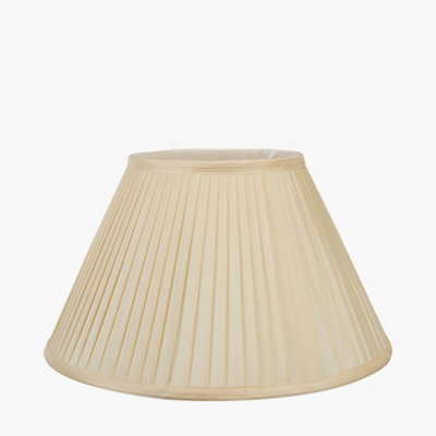 30cm Light Cream Silk Pleat Empire Lamp Shade For Table Lamps