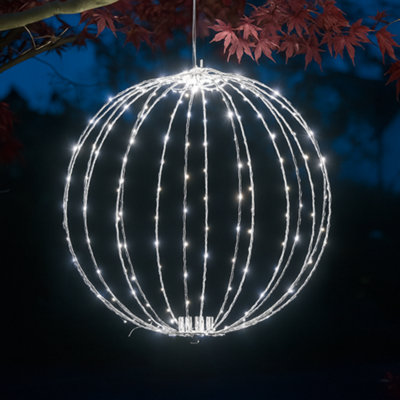 30cm Light up Christmas Twinkle Orb with 190 Cool White LEDs