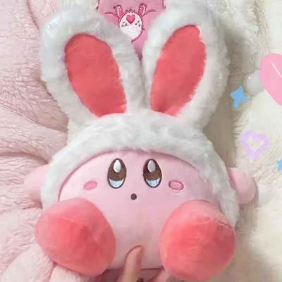 30cm Rabbit Ear Kirby Plush Toy Soft Hug Pillow