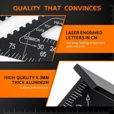 30cm roofing speed square, 12 inch aluminium rafter angle measuring ...