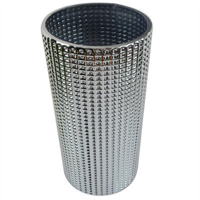30cm Silver Dot Glass Vase Designer Large