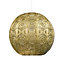 30cm Spherical Moroccan Pendant Lamp Shade in Satin Gold Metal - Vintage Design