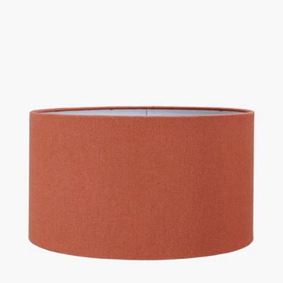 30cm Terracotta Handloom Cylinder Table Lampshade DIY at B&Q