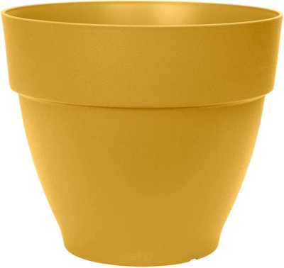 30cm Vibia Campana Round Fold Decor Recycled Material Indoor Garden Balcony Window Container Holder Plant Flower Pot, Yellow