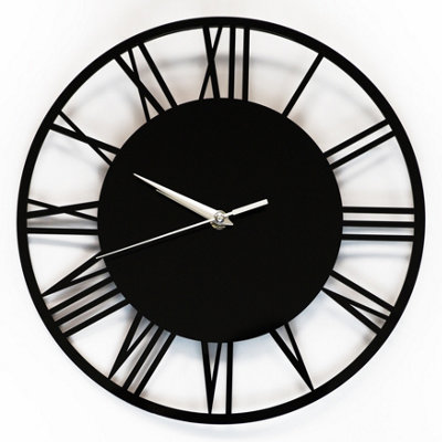 30cm x 30cm Acrylic Gloss Roman Black