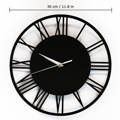 30cm x 30cm Acrylic Gloss Roman Black - 7