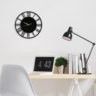 30cm x 30cm Black Acrylic Gloss Roman