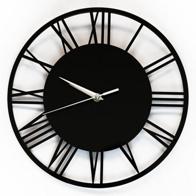 30cm x 30cm Black Acrylic Gloss Roman - 4