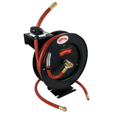 30ft x 3/8 inch Auto-retractable Air Line Wall Mountable Hose (Neilsen  CT1056)