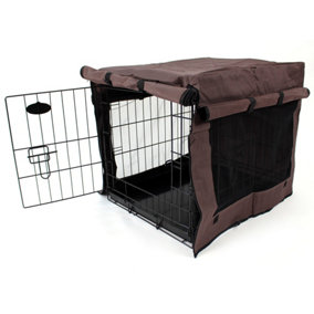 30inch Dog Cage Cover Chocolate Brown