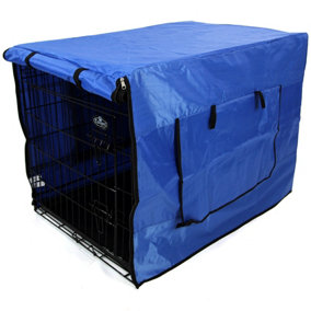 30inch Dog Cage Waterproof Cover Blue