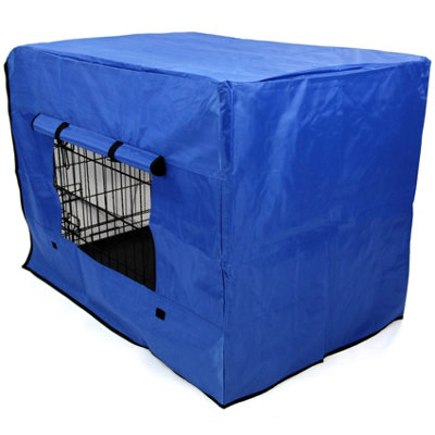 30inch Dog Cage Waterproof Cover Blue