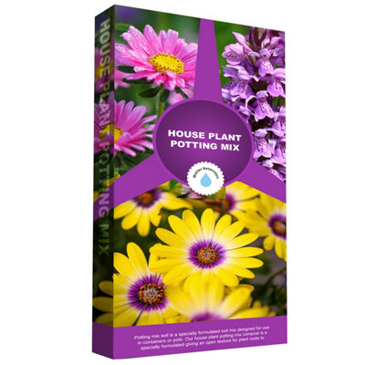 30L (3 x 10 Litres) House Plant Potting Mix Indoor Outdoor Compost For Healthier Plants & Leaves