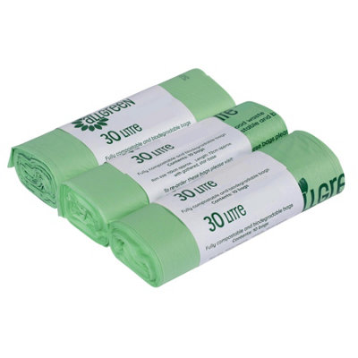30L All-Green Compostable Kerbside Caddy Liners - 3 Rolls