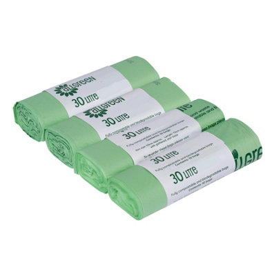 30L All-Green Compostable Kerbside Caddy Liners - 4 Rolls