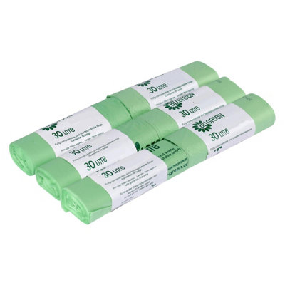 30L All-Green Compostable Kerbside Caddy Liners - 6 Rolls