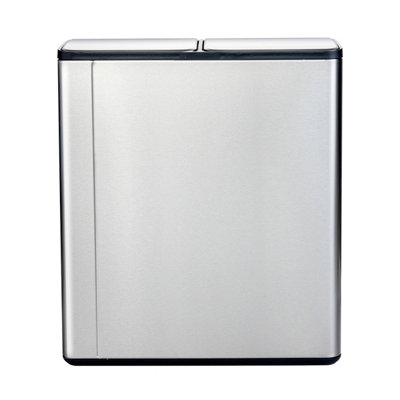 30L Double Compartment Kitchen Bin Stainless Steel Rubbish Pedal - 7