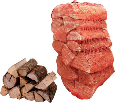 30L Net Dried Kiln Fire Log Birch Wood For Burners, Fireplaces, Firepits & Stoves