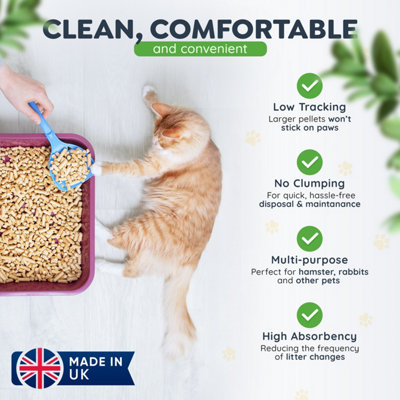 30L Premium Wood Pellet Cat Litter Biodegradable Virgin Softwood