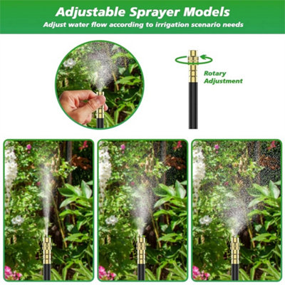 30M Automatic Drip Irrigation System Kit Garden Watering Hose Mist Cooling