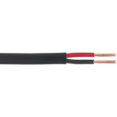 30M Flat Twin Automotive Cable - 8.75 Amps - Thick Walled - Twin Core Conductor