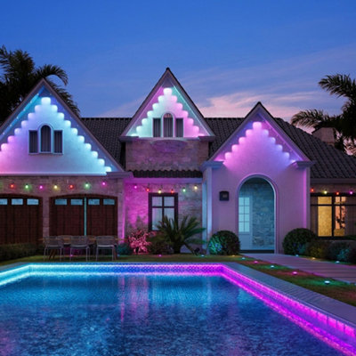 30m RGB LED Outdoor Lighting, IP67 Waterproof with Smart APP/Remote Control