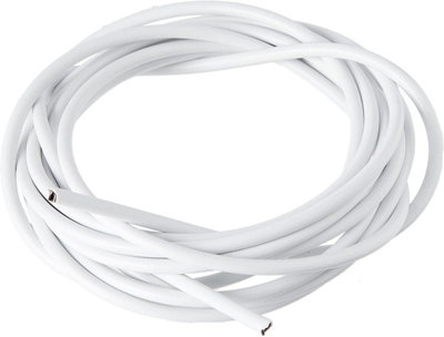 30m White Plastic Coated Curtain Wire Hanging Cord Cable Hook Eye Window Net New - 6