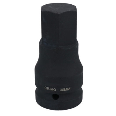 30mm 3/4" Drive Extra Deep Impact Hex Allen Key Socket Impacted 88mm Long