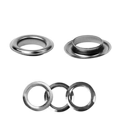 30mm Brass Eyelets with Washers, Rust-Proof Grommets, Gunmetal - 10pcs