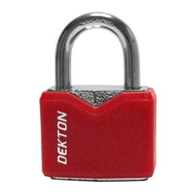 30mm Dekton Protected Security Padlock Steel Shackle 3 Keys