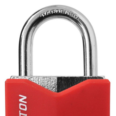 30mm Dekton Protected Security Padlock Steel Shackle 3 Keys