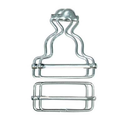30mm Dungarre Buckle with Slider Buckle, Metal Bib Overalls Brace Buckles, Silver - 2 Sets
